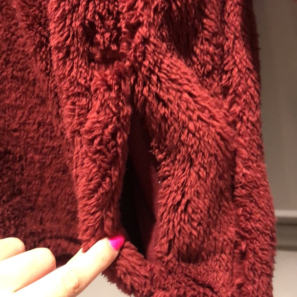 VS PINK Fuzzy Half-Zip Pullover - Picture 3 of 5